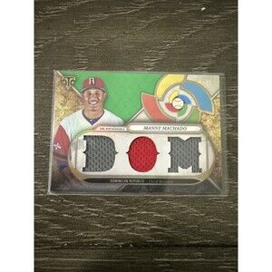 2017 Topps Triple Threads WBC Relics Emerald Manny Machado  #01/18